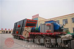 1212型對輥破碎機(jī)+2740振動(dòng)篩裝車發(fā)往云南玉溪