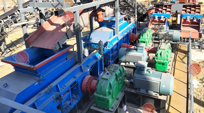 石子制砂機安裝現場