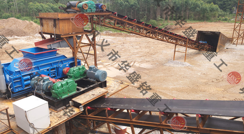 花崗巖制砂機案例現(xiàn)場